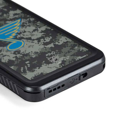 NHL St. Louis Blues Camo Galaxy S24 Waterproof Case